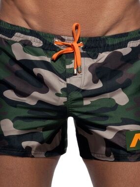 Made in Spain | Addicted | Men's Camouflage Swim Shorts - XL/36